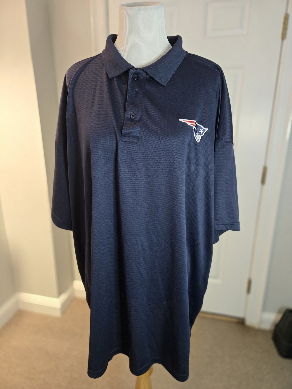 New England Patriots Navy Polo with Patriots Logo
